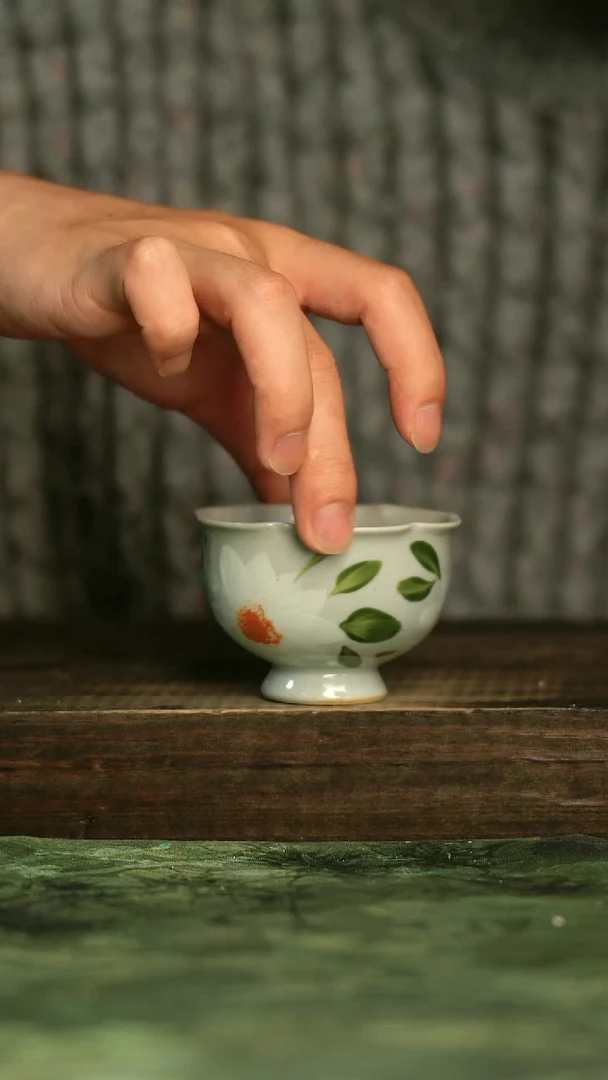 釉下彩陶瓷青诗集手工手绘瓷器