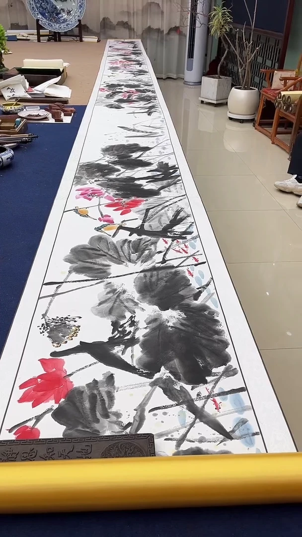 书法王耀宇-花鸟长卷