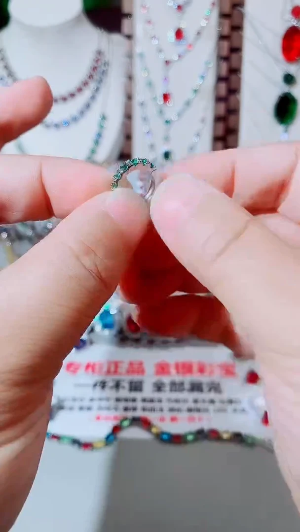 未镶嵌耳饰祖母绿祖母绿圆环耳扣