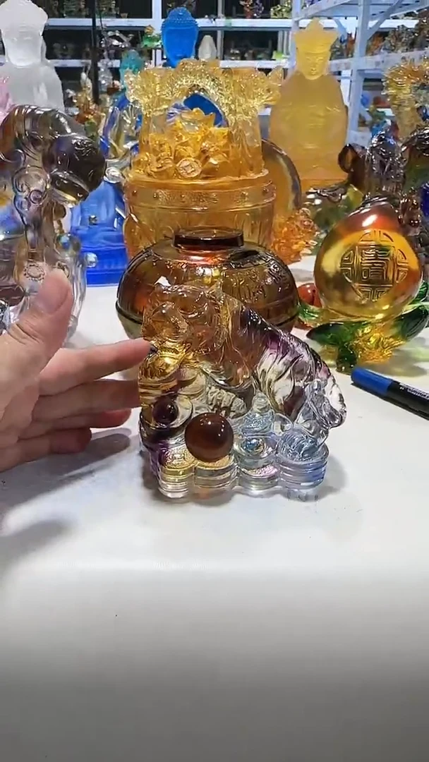 手工艺品琉璃577  古法琉璃  微瑕介意勿拍 不退不换 虎