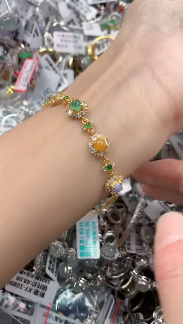 银S925镶嵌戒指翡翠2-----7