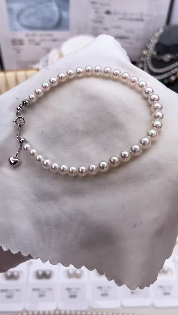 海水珍珠18K金镶嵌手链特选手链