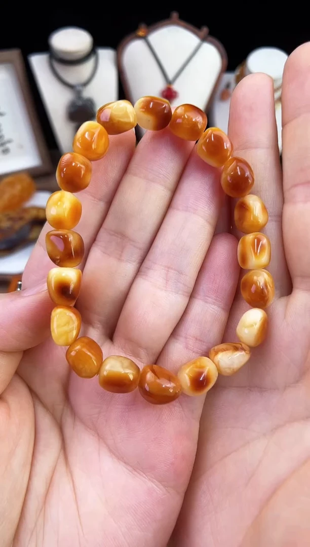 琥珀未镶嵌珠宝奇石柒月