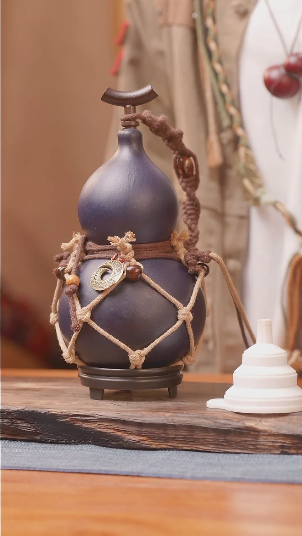 1389号链接精品大漆葫芦现货现发[一物一拍]（500-600ml）