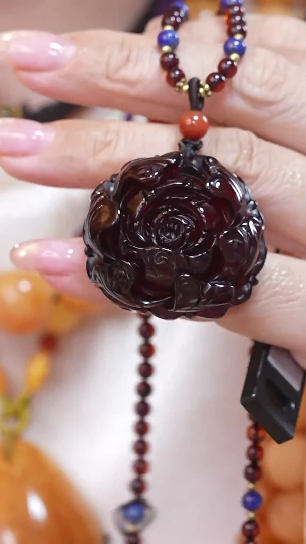 琥珀颈饰未镶嵌8295天然蜜蜡珠宝奇石云端妖孽全部保真