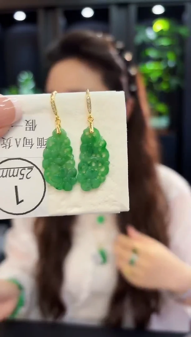 未镶嵌翡翠耳饰缅料A货/多样性发货/一件