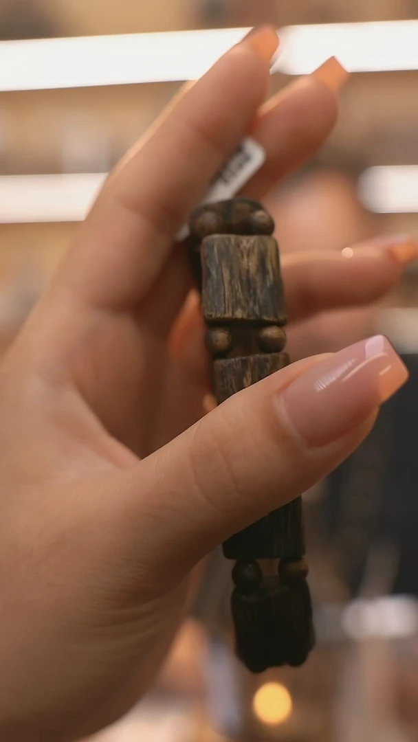 沉香沉香碎屑手排珠