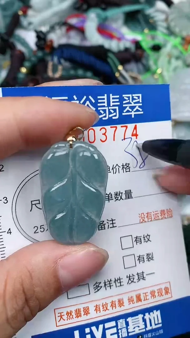 翡翠未镶嵌颈饰...0003774