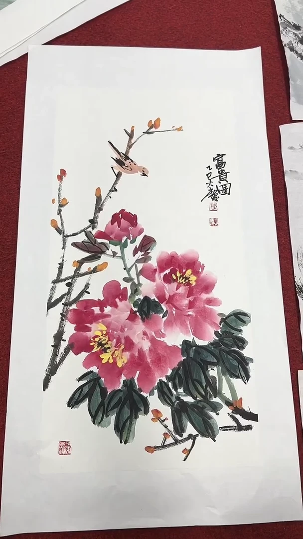 国画李火庆/国画/花鸟