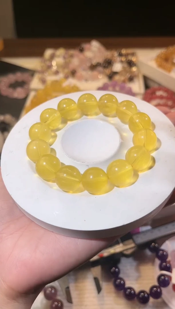 合成欧泊未镶嵌手串多样性发一Q62吸金15mm