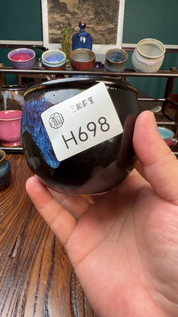 【郑在说瓷】钧瓷作品—刘钏博缸杯——698