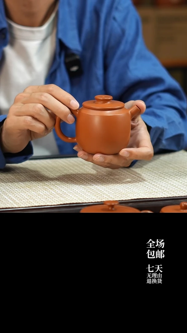 云水山涧建水紫陶复烧大容量茶壶 云玉壶 004