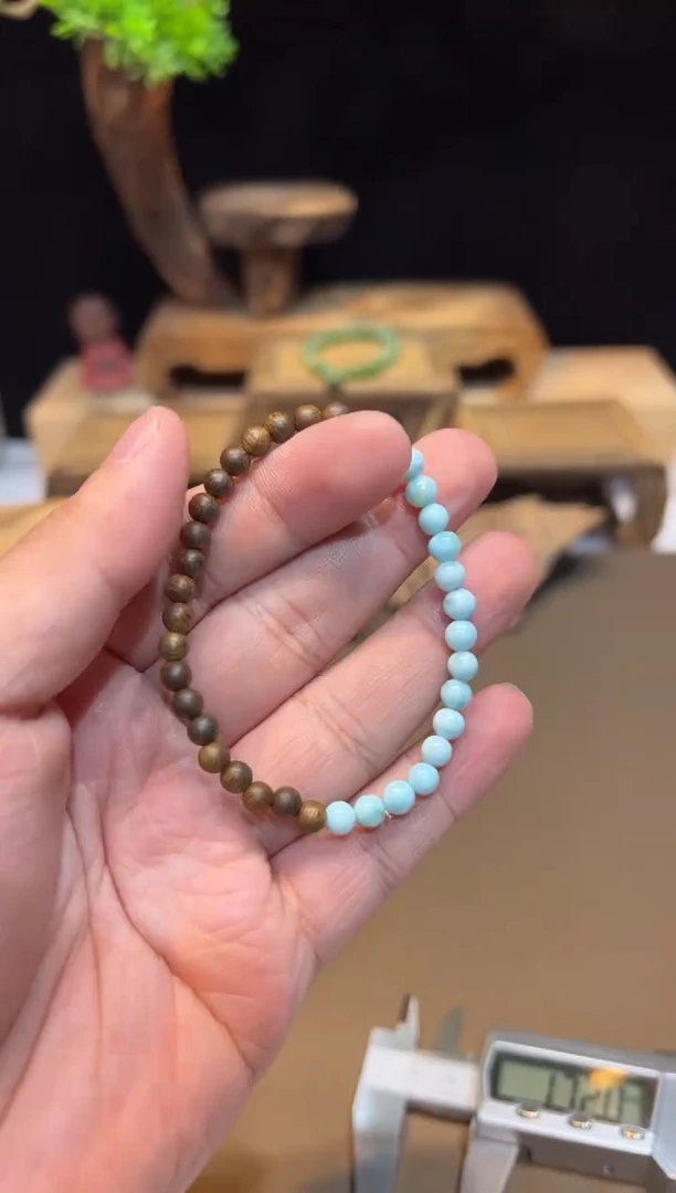 未镶嵌针钠钙石（海纹石）手链手饰@@B1271