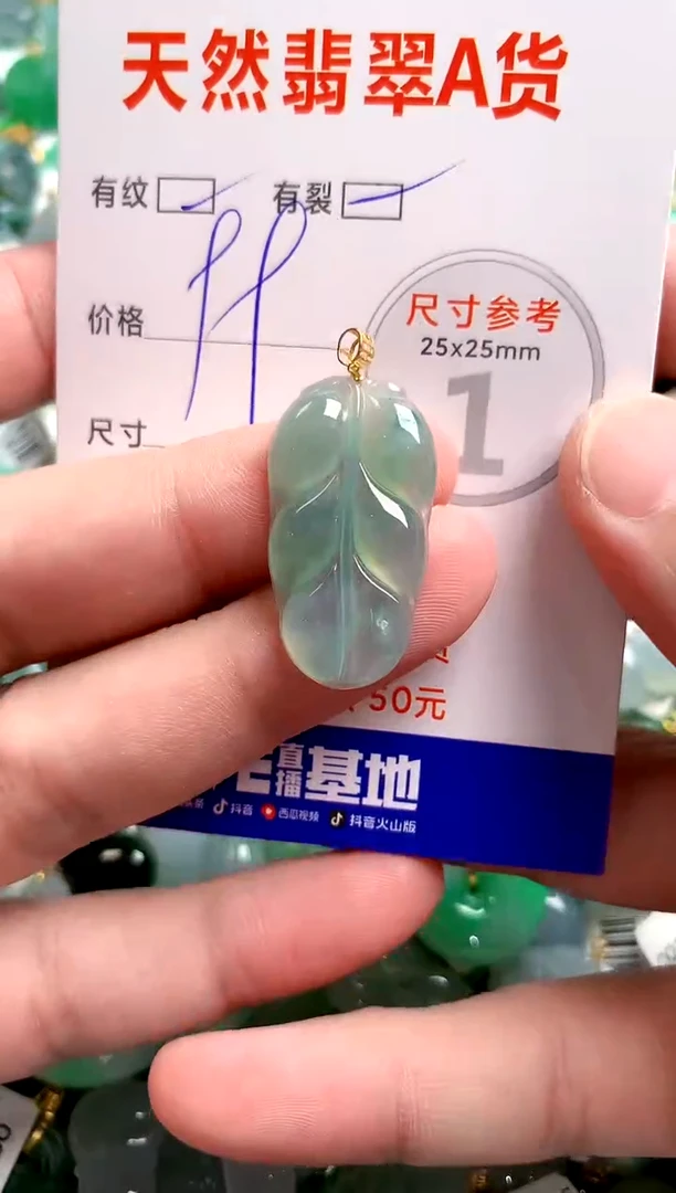 翡翠18K金镶嵌颈饰13003919