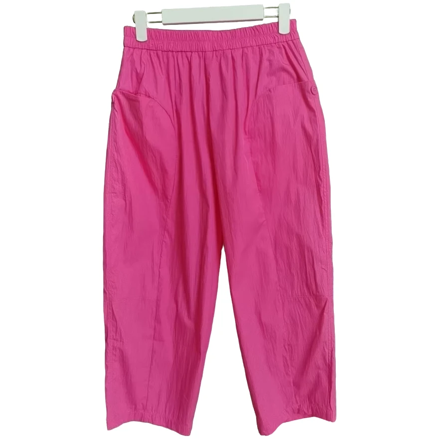 【延姐服饰2】韩国轻薄透气速干户外女士时尚休闲裤七分裤气球裤