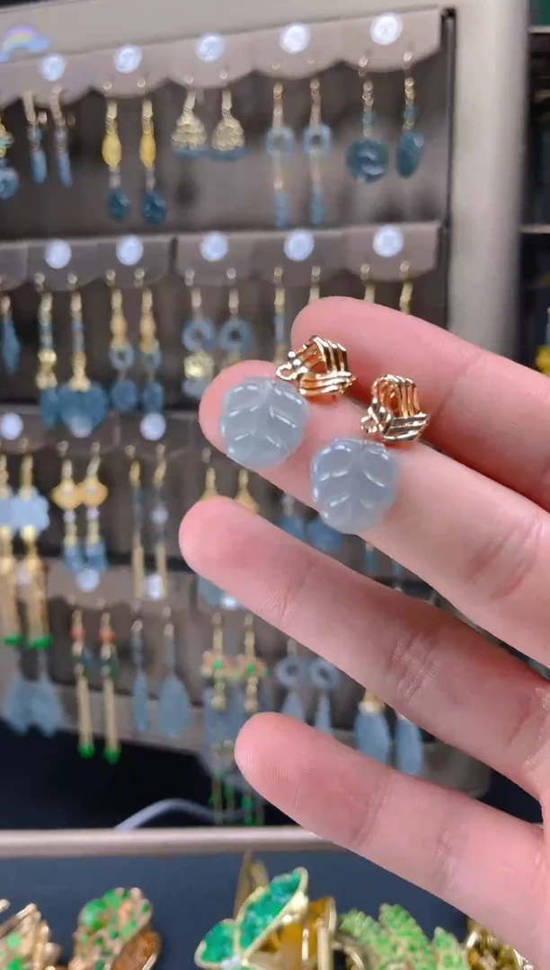 【闪购商品】翡翠耳饰合金0128翡翠饰品