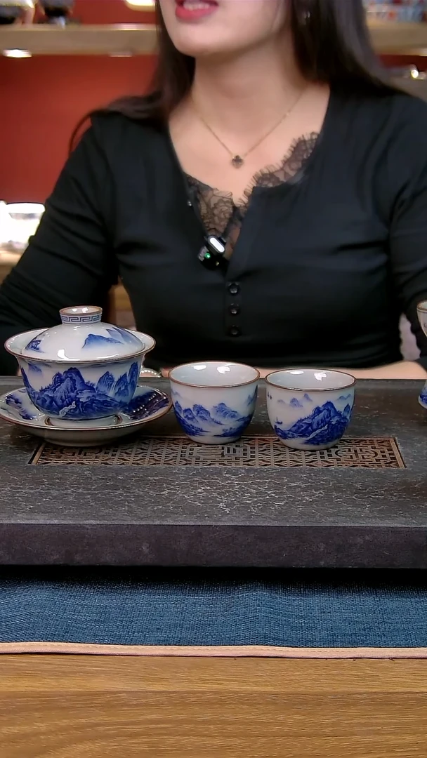 简装家用款3件套 老陶泥开片纹陶瓷茶具