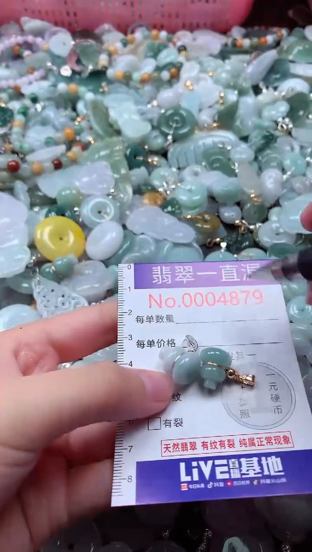 翡翠未镶嵌吊坠(不含链)4879