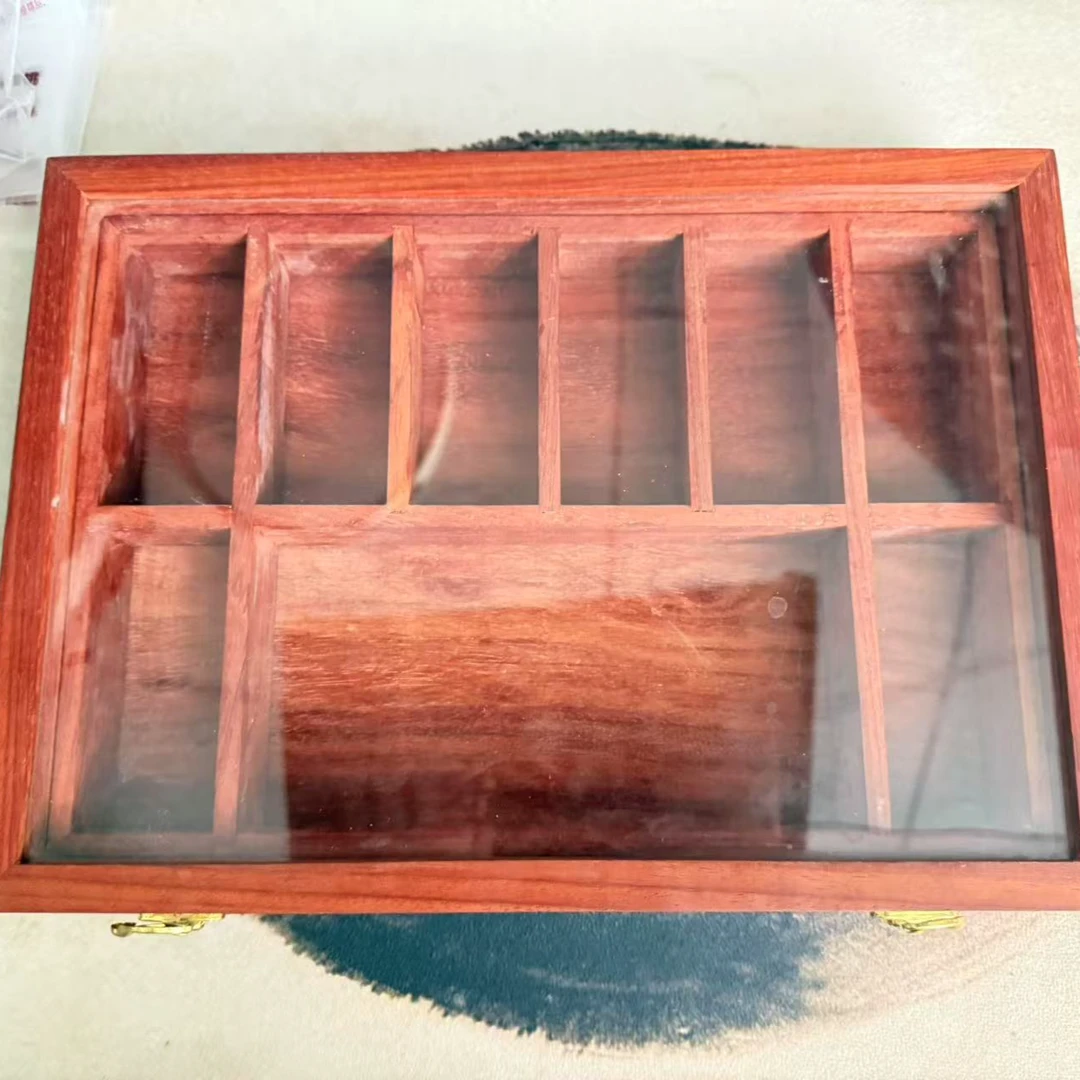 【翻天印】文玩核桃.红木收纳盒