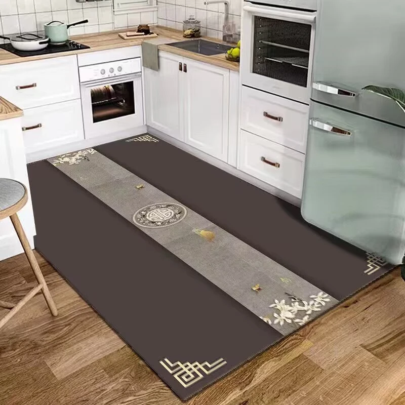 硅藻泥防滑吸水厨房通铺地垫吸水防滑垫脚垫防水家用吸油防油免洗