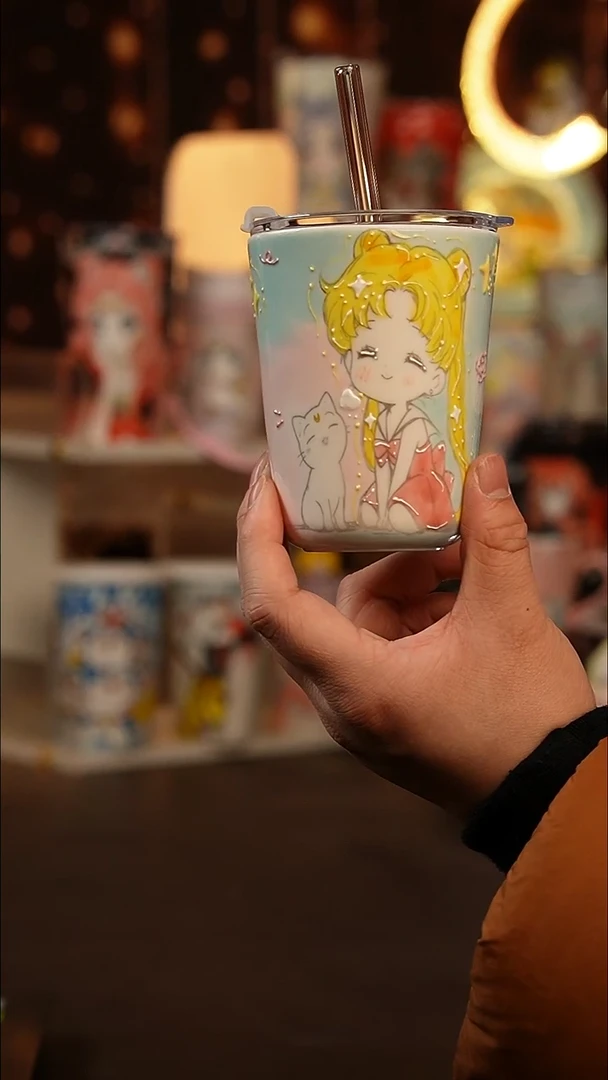 （玉泥）景德镇手工手绘文创陶瓷杯