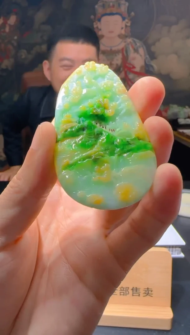 【闪购商品】定制翡翠未镶嵌L-@@QJSXJ215038