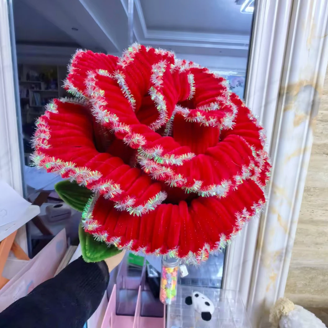 扭扭棒玫瑰花diy手工材料包成品生日礼物家居摆件结婚订婚礼物