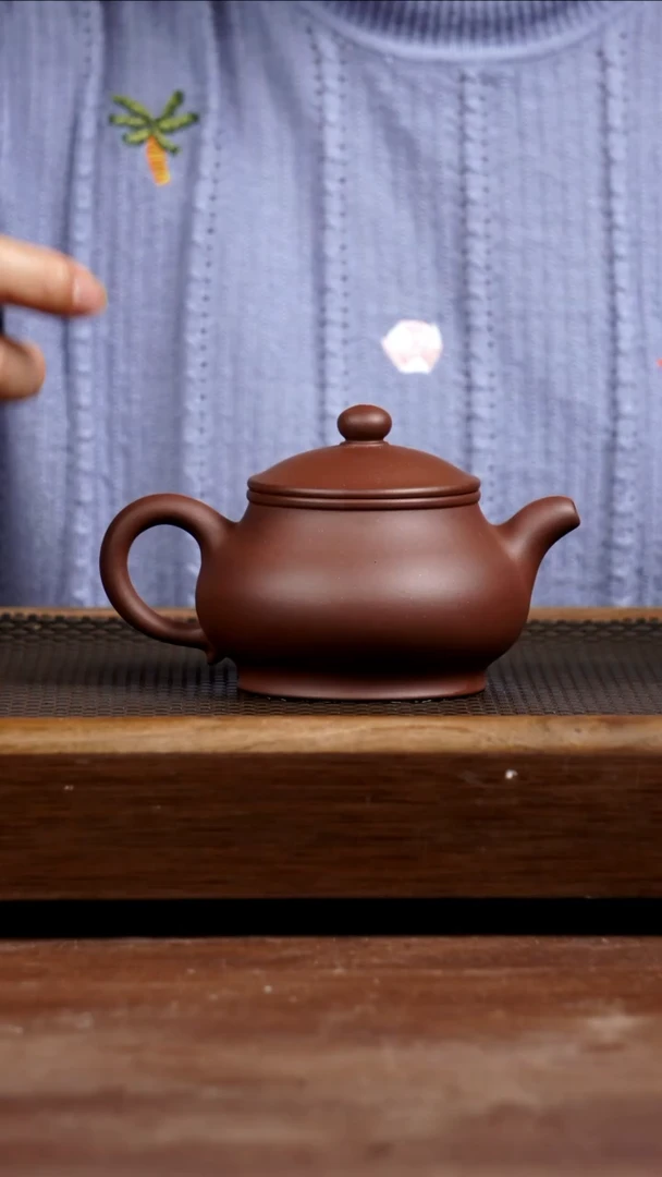 茶壶紫砂底槽青潘壶250CC