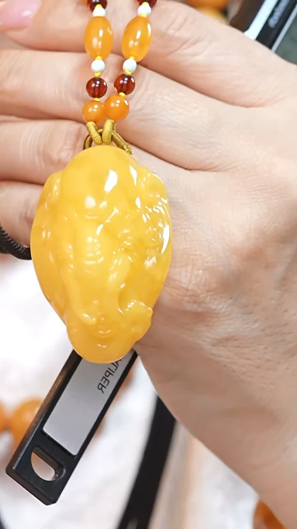 蜜蜡颈饰未镶嵌2481天然蜜蜡珠宝奇石云端妖孽全部保真