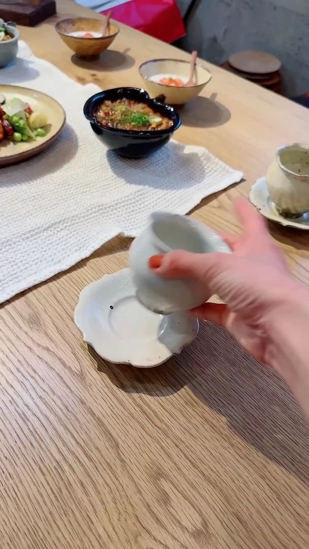 【闪购商品】杯【预售】粉引白花口杯*1个(黑点正常)