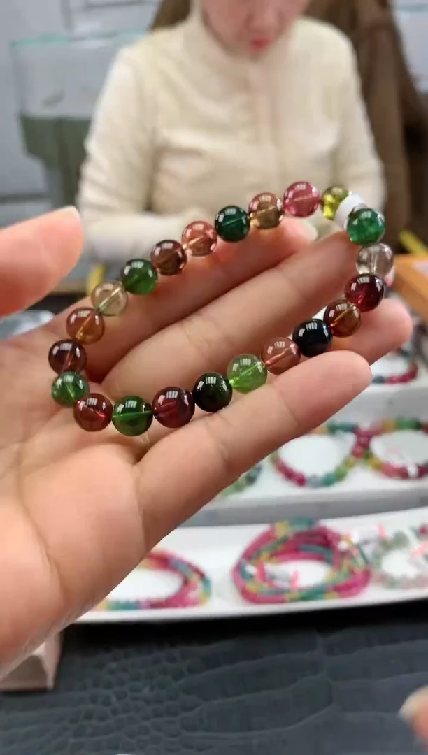 【闪购商品】碧玺手串未镶嵌多样性发一条