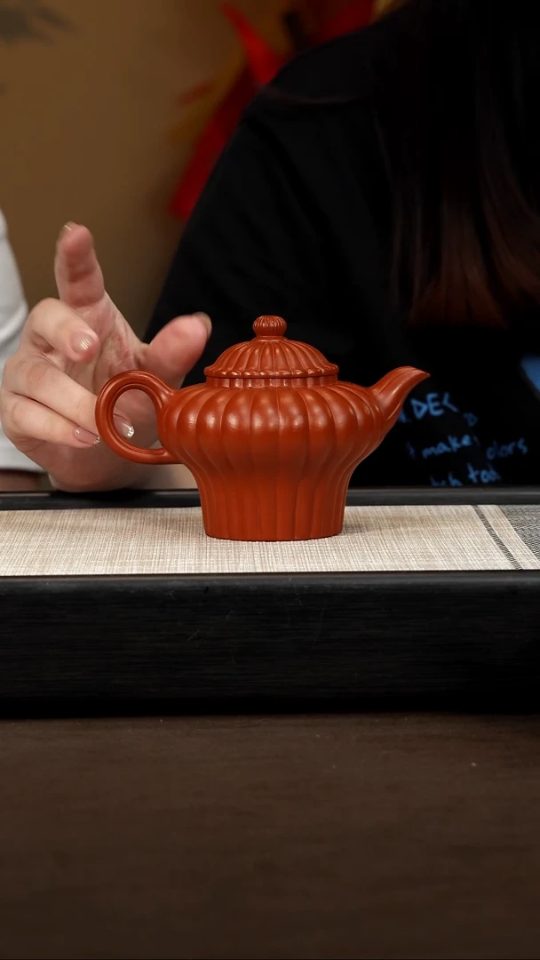 茶壶紫砂【P085】筋纹高足 230c BJZ