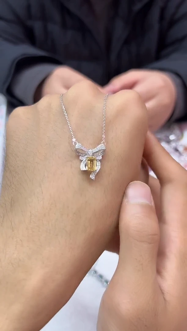 颈饰银S925镶嵌水晶13058多样性发其一