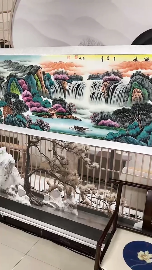 国画陈丽娟-六尺-山水