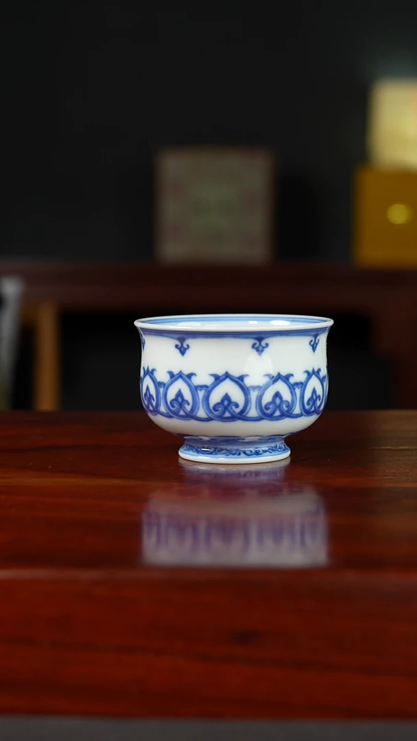 祖传窑真柴窑传承400年宝相高足杯