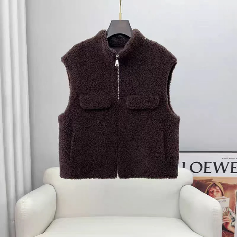 2025秋冬新款韩版羊毛高级感时尚马甲  LL-263731