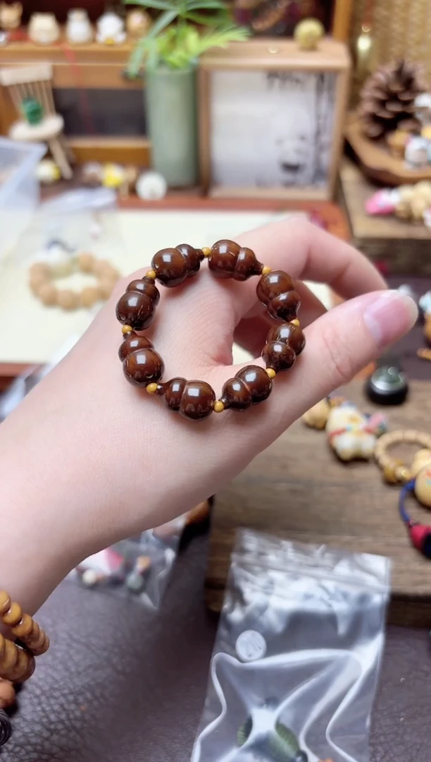 紫金鼠把件葫芦手捻