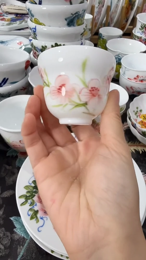 摆件陶瓷景德镇高温瓷（小葫芦杯）