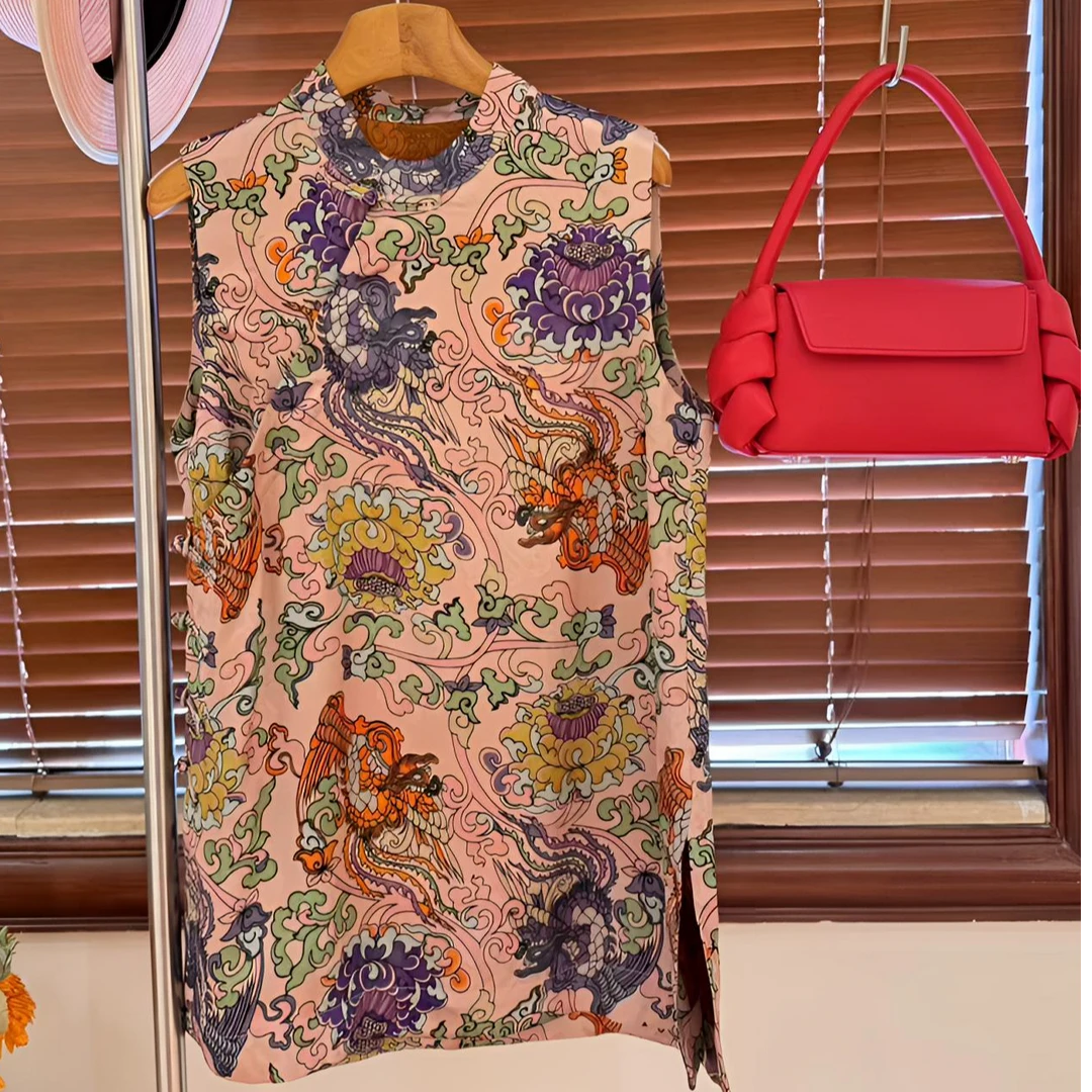 夏季新中式国风无袖上衣0603