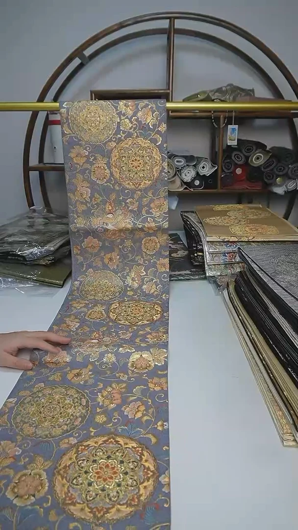 织绣141西阵织六通宝相花