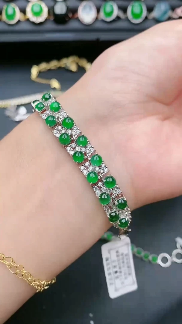 翡翠戒指银S925镶嵌11111
