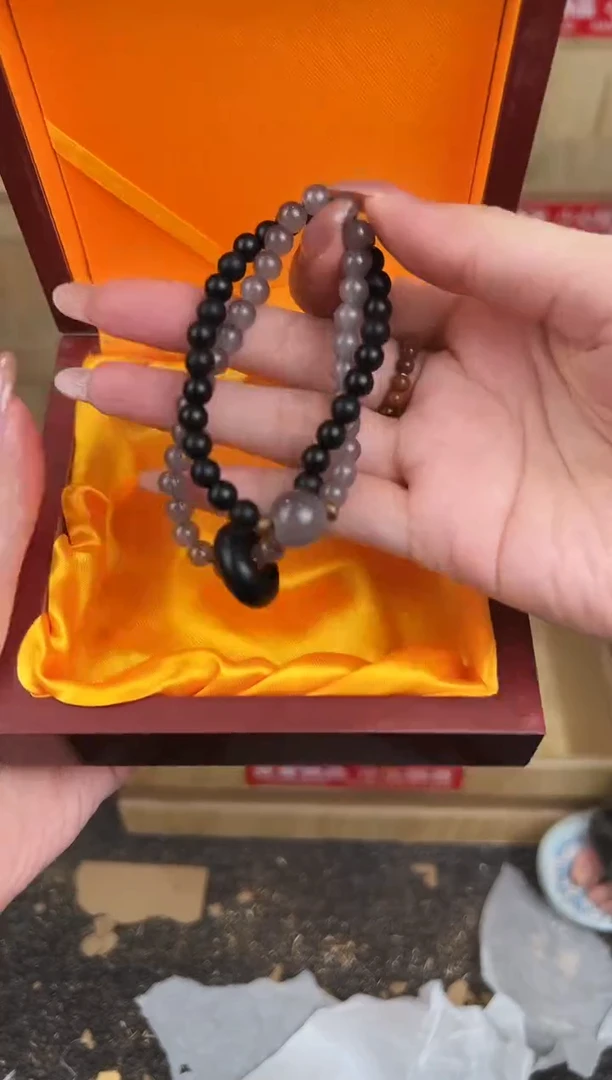 万家文玩阁黑檀双圈链接@@SP040