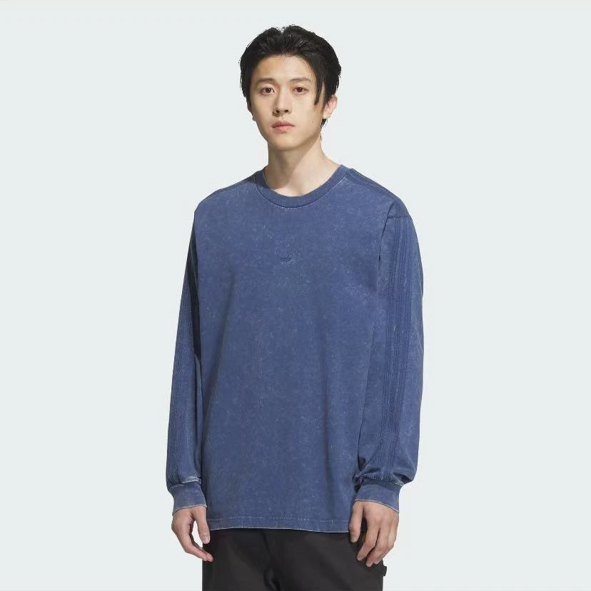 【原力场AC】阿迪达斯三叶草水洗系列纯棉运动宽松长袖T恤KA6760