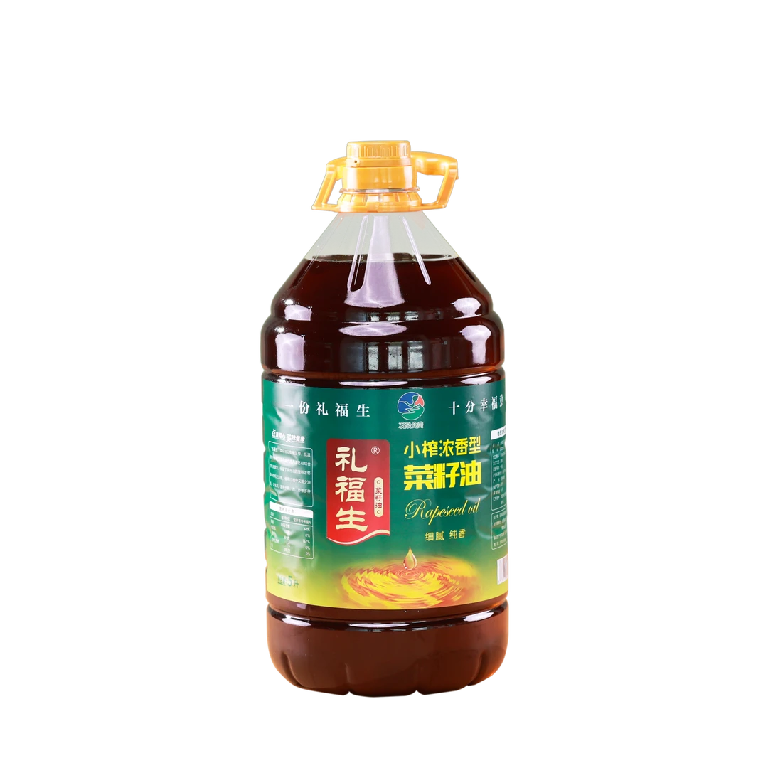 陕南农家传统压榨菜籽油100%纯菜籽油5L5升菜油纯菜籽油9.2斤
