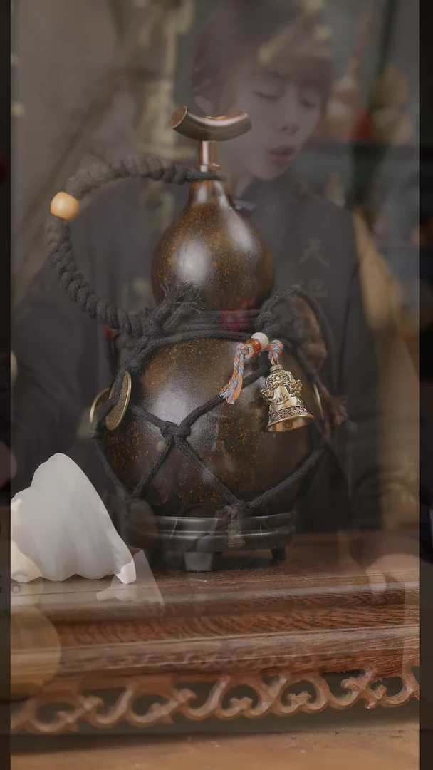 【闪购商品】59号精品天然大漆工艺防渗内胆酒葫芦~