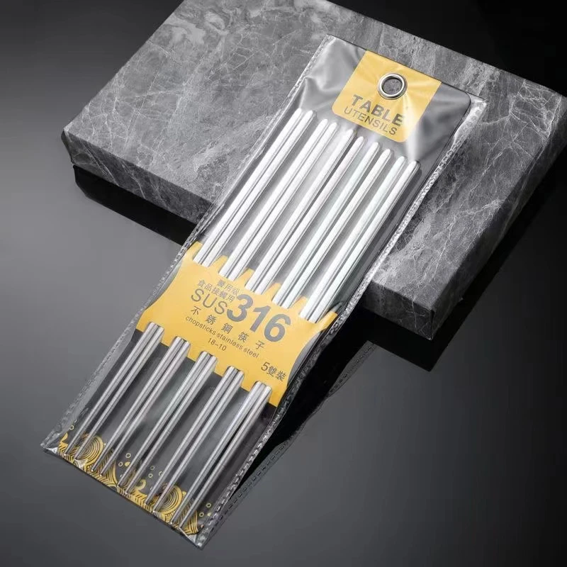 不锈钢筷子五双装