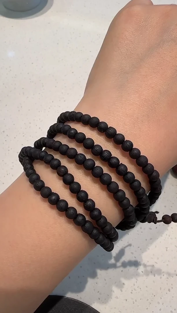 降真香手串/手链缅甸小叶降真香东枝料0.4手串多圈