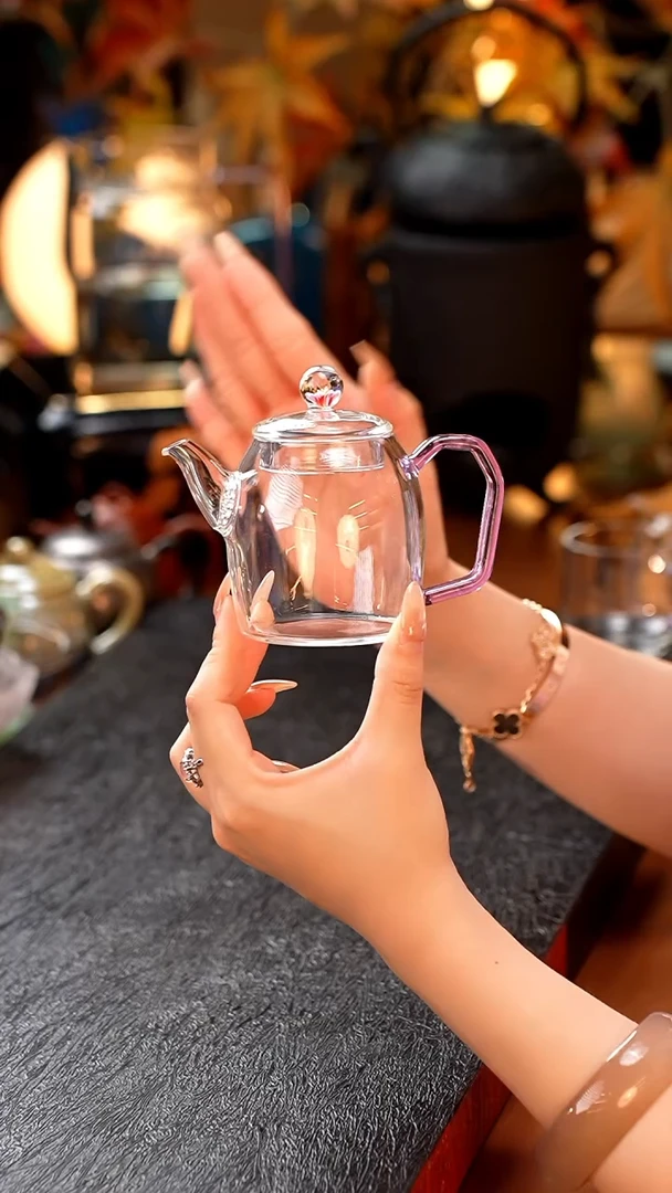 暗香疏影/秦权小泡壶/紫海棠+暗香疏影/水月杯2入/浅紫