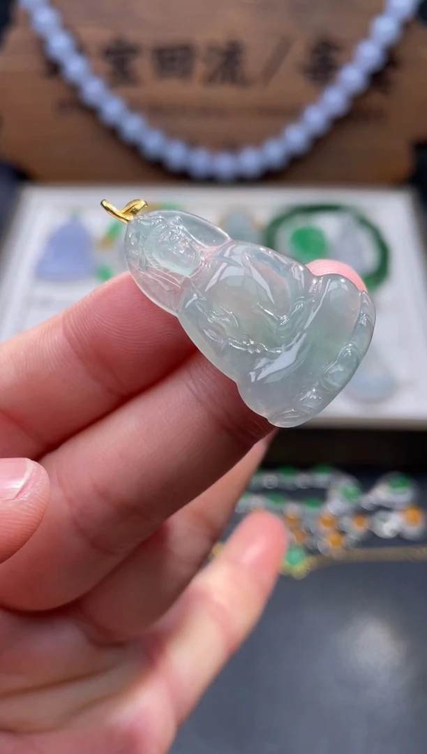 【闪购商品】翡翠颈饰18K金镶嵌1..........