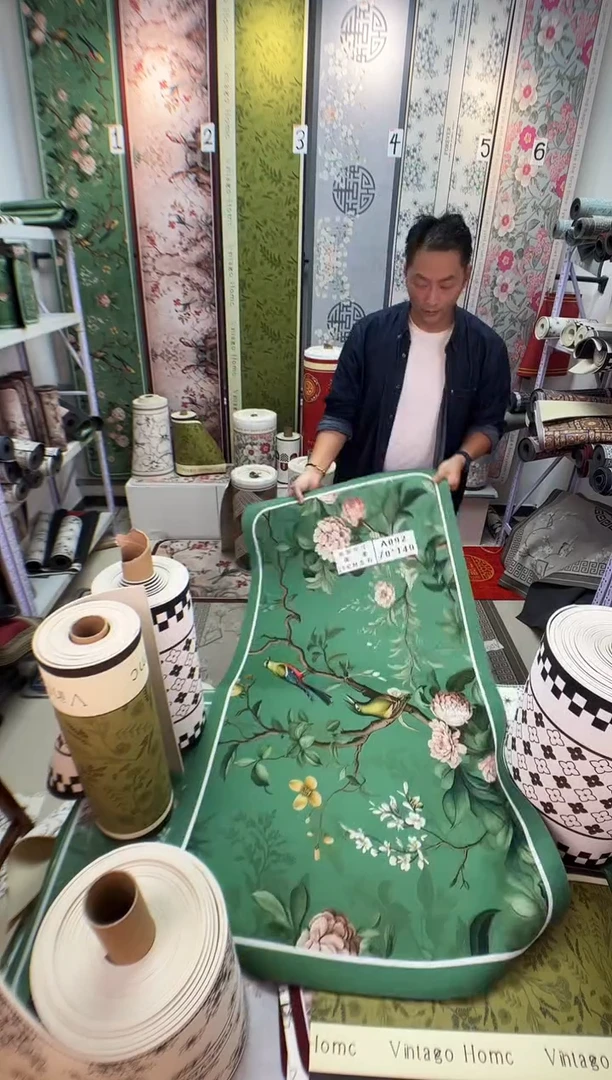 混纺70 140 茶绿微瑕